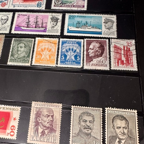 Cold War & WWII Era Europe Stamp Collection – Hungary, Poland, Yugoslavia, Czech - Picture 11 of 15